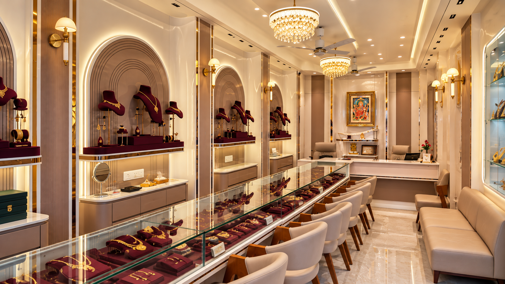 Rajdeep Gold Palace Showroom and Jewellery Display